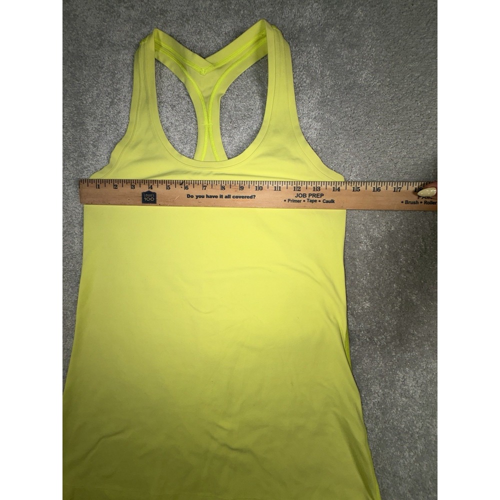 Lululemon Cool Racerback Tank 6 Yellow - Picture 3 of 7